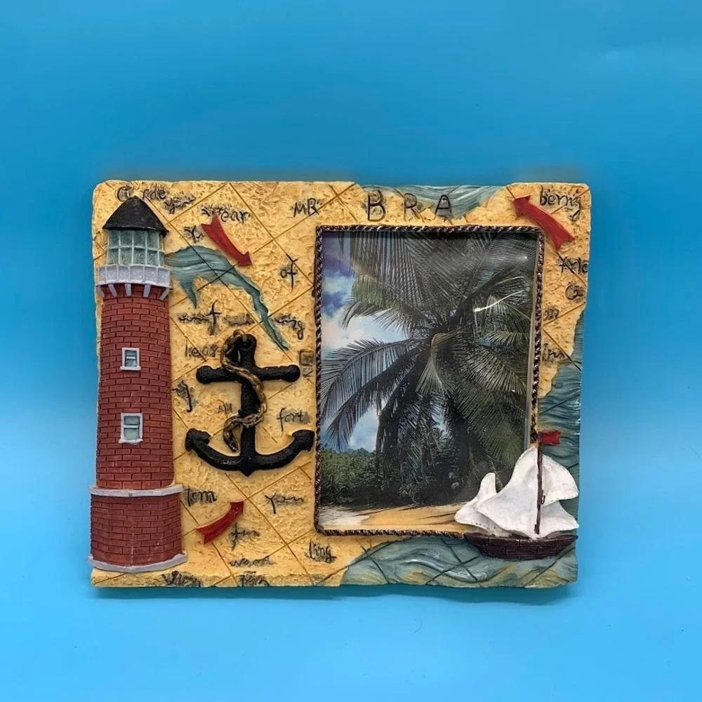 3D Nautical Theme Picture Frame Travel Lighthouse Anchor‎ Ship